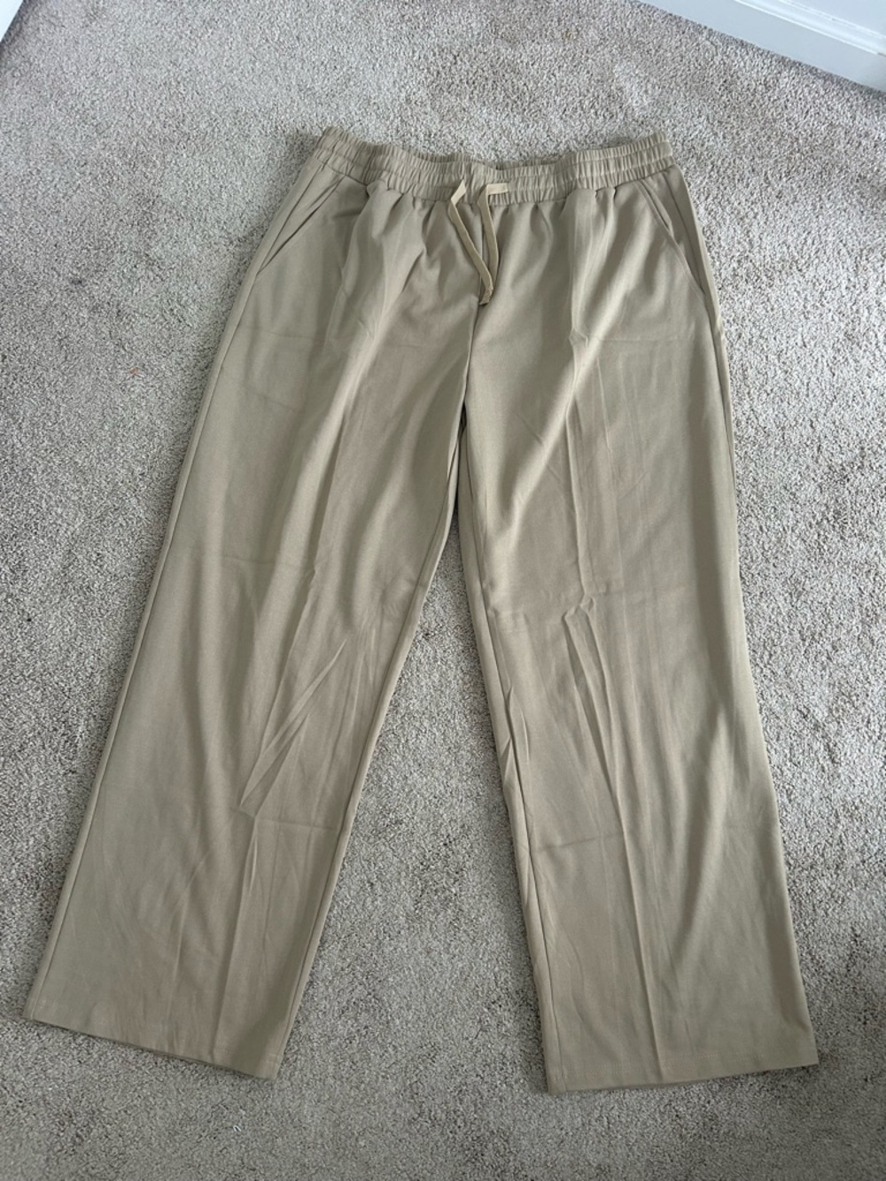 NWT Coofandy Men’s Relaxed Drawstring Pants - Khaki